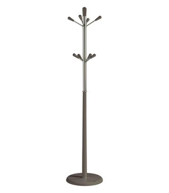 HERDASA Herdasa - Perchero Moderno Mod. 414 Herrajes Cromo Satinado Lacado Moka, 180 Cm(alto)37 Cm(ancho)37 Cm(largo)