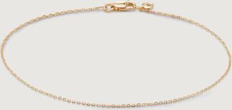 Monica Vinader Gold Super Fine Chain Bracelet