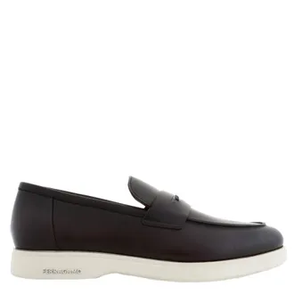 Ferragamo Gancini Ornament Deconstructed Loafers, Size 9 E
