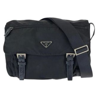 Prada Pre-owned Tessuto Nylon Shoulder Bag - Dames - Pre-owned - Zwart - Maat: ONE Size Nylon