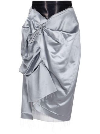 Maison Margiela Gedeconstrueerde rok - Blauw