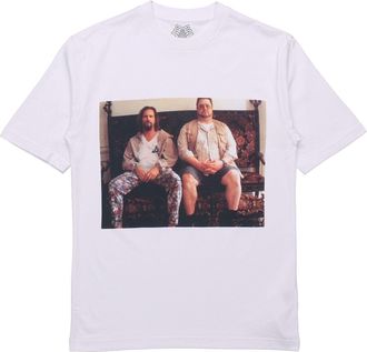 Palace Dude T-Shirt Character Green Round Neck Short Sleeve Unisex White P19TS014