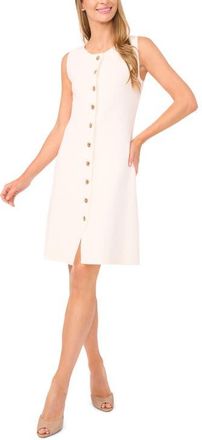 Ted Baker Lois Sleeveless Button-Up Minidress in New Ivory at Nordstrom, Size X-Small