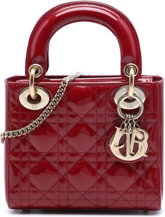 Dior Pre-owned Dior Mini Patent Cannage Lady Dior Ladies HZXHY4LD408WISGI