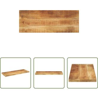 vidaXL Tavolo in legno - Piano per Tavolo 90x20x3,8 cm Rettangolare Legno Mango Grezzo