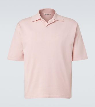 Auralee Silk polo shirt