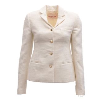 Valentino Garavani Dames, Jassen, Wit, Maat: XS Katoen