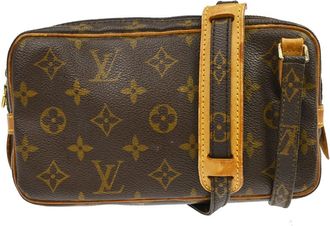 Louis Vuitton Marly Monogram Brown Canvas Handbag (Pre-Owned)