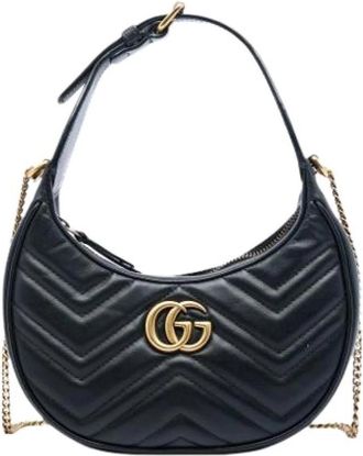 Gucci Pre-owned Mini Satchel - Dames - Vintage Mini Tas - Zwart - ONE Size - Leer - Vintage