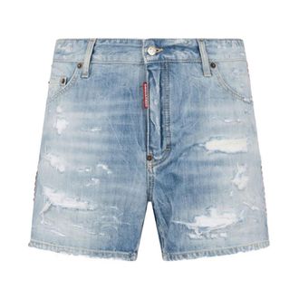 Dsquared2 Denim Shorts, male, Blue, Size: XL Trousers