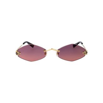 Cartier Ct0433S Zonnebril - unisex - Accessoires - Geel - Maat: 55 MM