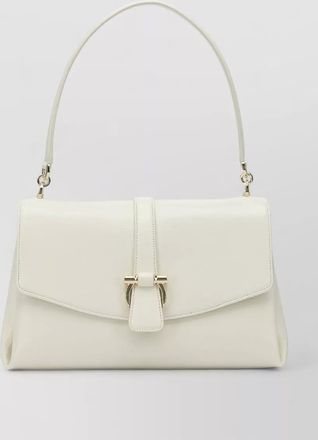 Ferragamo gancini leather shoulder bag