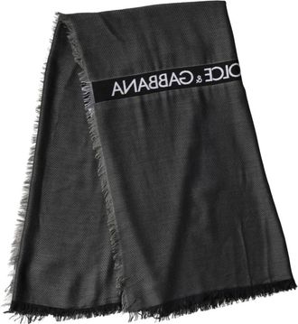 Dolce & Gabbana Lace Stole - Dames - Sjaals - Zwart - ONE Size - Wol - Accessoires