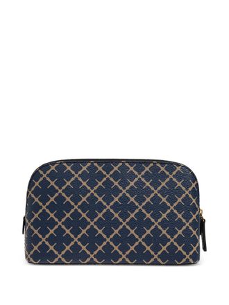 By Malene Birger patterned zip-closure make up bag - Blu