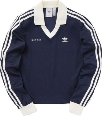 adidas (WMNS) adidas x Sporty & Rich Long Sleeve Navy IN5248