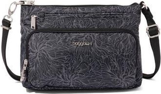 Baggallini Securtex Anti-Theft Keepsake Crossbody in Midnight Blossom Print at Nordstrom
