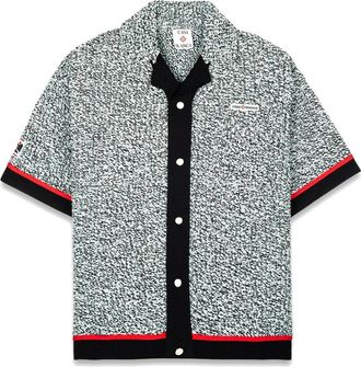 Casablanca Stijlvolle Zip Jumper - Heren - Korte mouwen Overhemden - Groen - M - Overhemden
