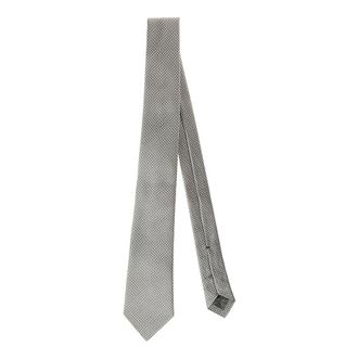 Errico Formicola Accessoires, Heren, Grijs, ONE Size, Handgemaakt Op Maat Gemaakt Zijden Stropdas