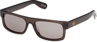 adidas OR0145 48A Mens Sunglasses Brown Size 55