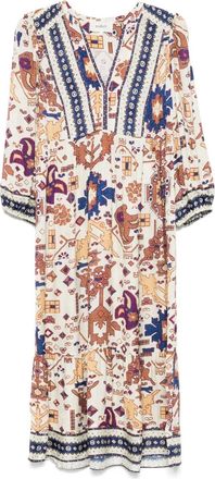 BA&SH Abito midi Valley - Toni neutri