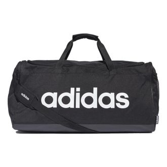 adidas Linear Logo Duffel Bag Large Black White FM2400