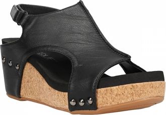 Corkys Footwear Womens Carley Sandals In Black Smooth