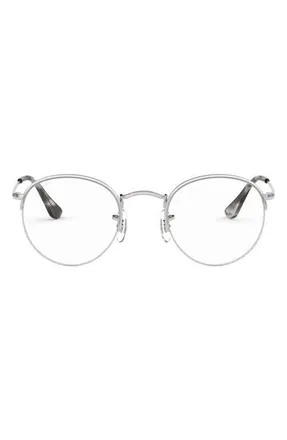 Ray-Ban 51mm Round optical glasses in Silver at Nordstrom