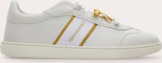 Ferragamo Women Sneaker with mini bow detail White Size 10.5