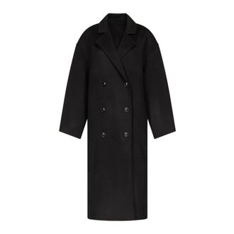 Loulou Studio Dames, Mantels, Zwart, Maat: M Wol