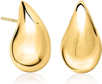 Ross-Simons 14kt Yellow Gold Teardrop Earrings