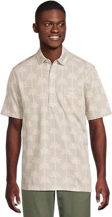 Tommy Bahama San Lucio Palm Lane Polo Mens T Shirt Chinchilla : 2XL, Polyester