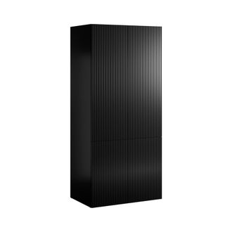 Dmora Armario Caiazzo De 2 Puertas, Mueble De Dormitorio, Vestidor, Perchero, 90x56 H199 Cm, Color Negro