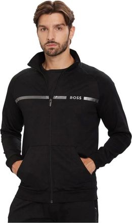 HUGO BOSS Hombre, Sudaderas, Negro, Talla: S