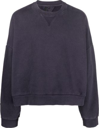 Entire studios drop-shoulder crew-neck sweatshirt - unisex - Organic Cotton - M - Blue