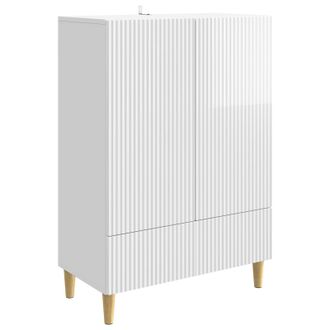 vidaXL Aparador Brillante 66 X 34,5 X 95 Cm Madera De Ingenier&iacute;a Vidaxl
