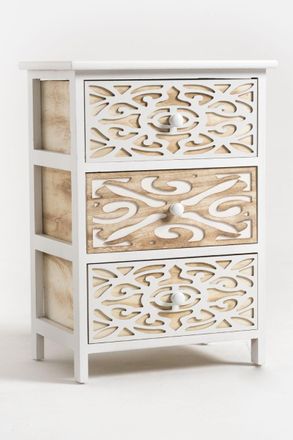Regalos Miguel Muebles Auxiliares - Cajonera Ancha Carvy 3 Cajones