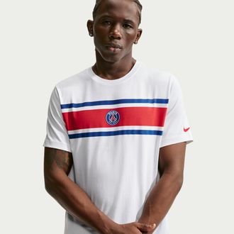 Nike Paris Saint-Germain Nike Mens Soccer T-shirt in White | IQ5040-100