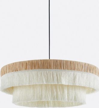 La Redoute Interieurs Hanglamp in raffia met franjes &Oslash;50 cm, Kavi