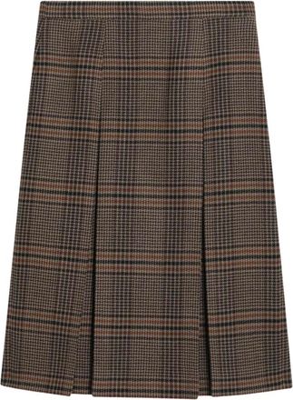 Saint Laurent Strakke Pencilrok - Dames - Midirokken - Bruin - S - Rokken