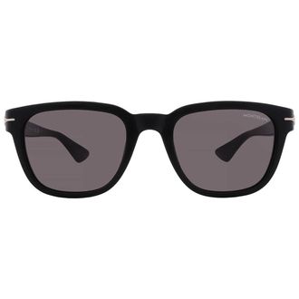 Montblanc Grey Rectangular Mens Sunglasses MB0302S 001 51