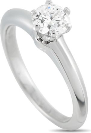 Tiffany & Co. Pre-Owned Tiffany Co. Platinum 0.56ct Diamond Solitaire Ring TI03 040926
