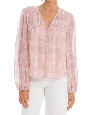 Allison New York Marigold Top In Blush Kaleidoscope