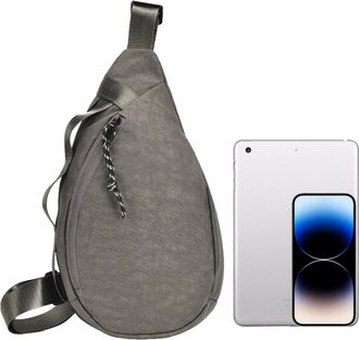 Generic Modern Running Sling Bag, Versatile Men Bag, Pocket with Secure Zipper Sections, Adjustable Strap Backpack with Multiple Compartments Bags with Look P