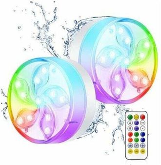 OEM Luz De Piscina Ip68, Impermeable, Rgb, Multicolor, Luz Led Para Piscina, Para Ni&ntilde;os, Jard&iacute;n, Luz Led De Buceo Impermeable Con Base De Jarr&oacute;n De Contro