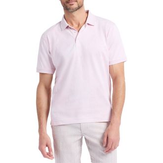 Robert Graham Linford Cotton Polo in Light Pink at Nordstrom, Size Xxx-Large