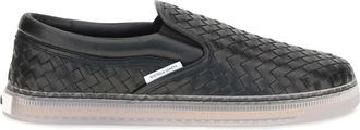 Bottega Veneta Mens Sneakers Serena Black Leather Trainers