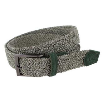Trafalgar Store Madden Marble Weave 35mm Golf Stetch Belt in Khaki at Nordstrom, Size 42