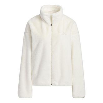 adidas (WMNS) adidas Met Fur Jacket Asia Sizing White HM7102