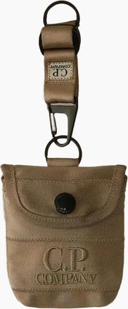 C.P. Company Mens Herringbone Key Chain Pouch - Brown/Tan - Size: UNI