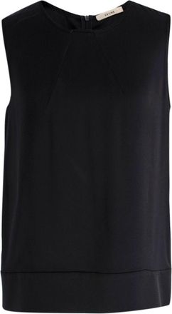 Celine Black Silk Blouse Size S